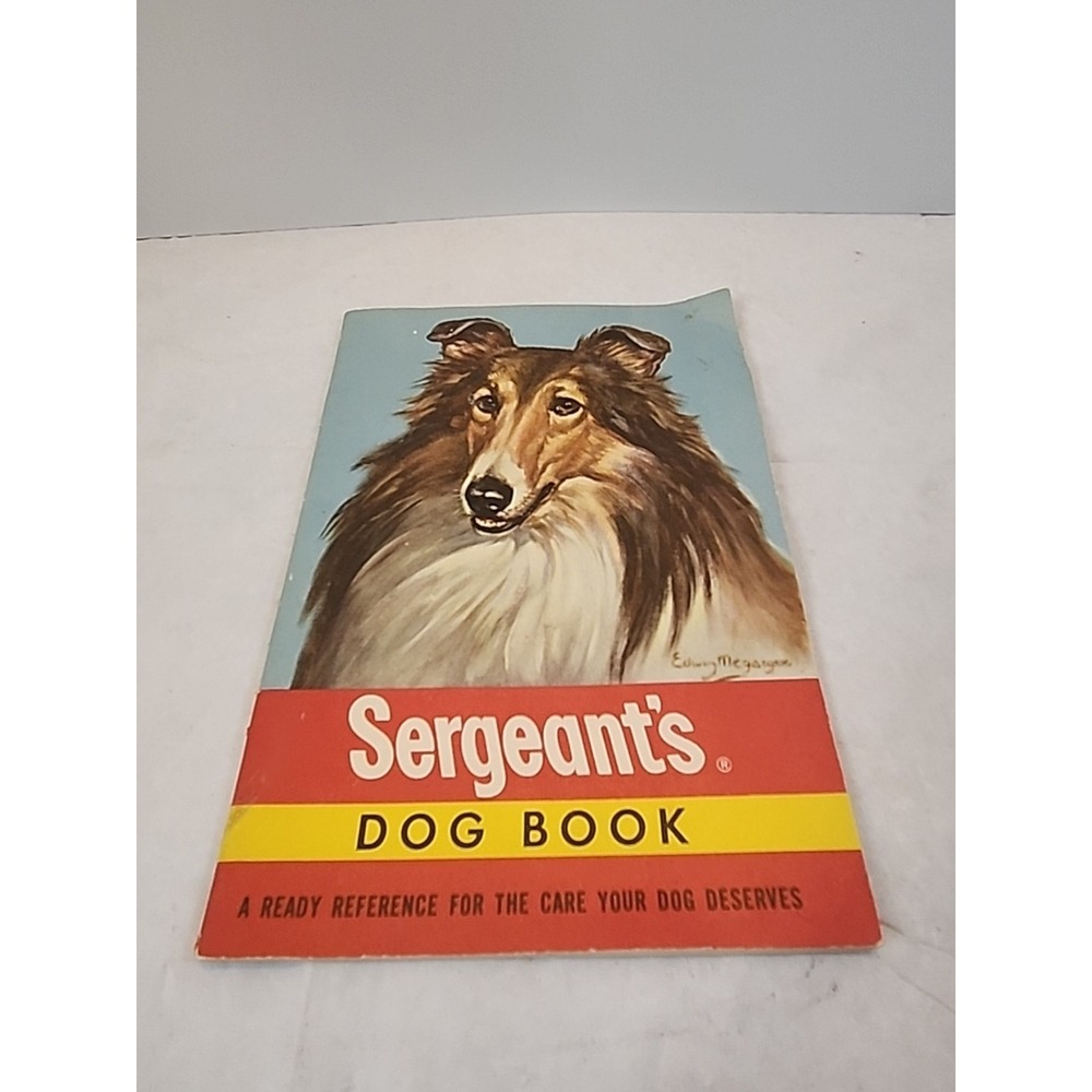 Vintage 1940s Small Sergeant's Dog Care & Product Book Great For Junk Journals